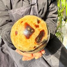 3.52LB Natural Dragon Septarian Geodetic Quartz Ball Therapy 1600g picture