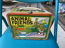 Vintage Animal Friends Metal Lunch Box picture