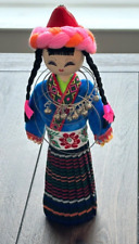 Handmade Chinese Ethnic Minority Wood Doll in Miao Costume 10 