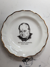 Sir Winston Churchill 1874-1965 Small Bone China Dish - Made in  England picture