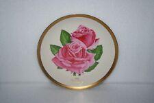 American Rose Society Collector Plate 1979 Friendship Hybrid Tea 24K #2600/9800 picture