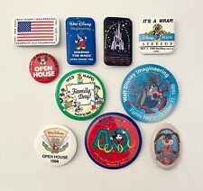 Vintage  WDI  Walt Disney Imagineering Cast Member Memorabilia Pin Back Buttons picture