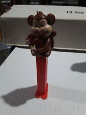Vintage Footed Pez Dispenser Valentine Monkey Hugging A Heart Used AS-IS PZ-12 picture