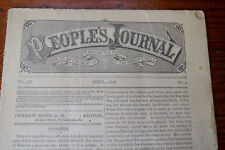 PEOPLES JOURNAL MAGAZINE APRIL 1876 - PAGANINI - CENTENNIAL Buddhism In China picture