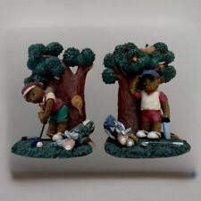 Herco figurines teddy bear golf theme  book ends. Great Gift For Golfing Fans. picture