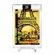 EIFFEL TOWER Holo GOLD Card 2023 GleeBeeCo #FPF9-G 1/1 picture
