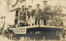 Postcard RPPC 1909 Pennsylvania Bradford Parade Float Costume men 23-12094 picture
