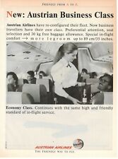 Aua Austrian Airlines Compagnie Aérienne 1988 Publicité 1 Page Business Class picture