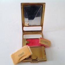 Richard Hudnut Vintage Powder & Rouge Combination Compact Gold Tone picture