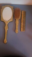 Vintage Vanity Set, Mirror, Brush And Comb Lucite picture