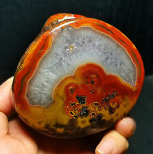 TOP 503G Natural Warring States Red Silk Banded Lace Agate Crystal   WYY1404 picture