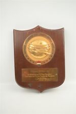 Vintage 1950s United Airlines 100,000 Mile Club Member Plaque Frank McMullin picture