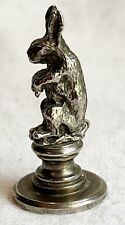 Antique Rabbit Figurine with Pole Gamepiece or Menagerie Display Animal Hare picture