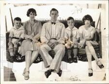Press Photo Louisiana Governor Huey P. Long and his family. - lrx95239 picture