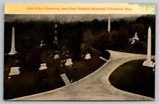 Lake View Cemetery.  Garfield Memorial. Cleveland Ohio Vintage Postcard picture