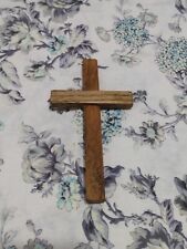 Small Simple Little Oak Cross Religious Christ Jesus Rustic Wood Wooden picture