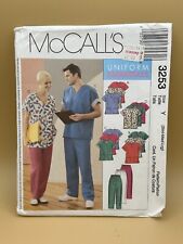 McCall's Pattern 3253 Uniform Lady/Men Cardigan Top Pants  14 pc SZ S-L   UnCut picture