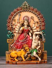Maa Durga Statue - Bengali Mata Sculpture - Adi Shakti Figurine Parashakti Idol picture
