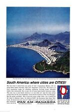 1963 PAN AM PANAGRA Pan American PAA South America Rio DeJaneiro Travel AD picture
