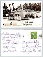 Hollywood California CARLTON LODGE RPPC Postcard O437 picture