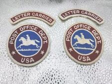 USPS United States Post Office Department Letter Carrier Patch Set Pony Express  picture