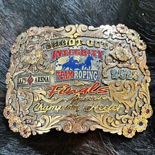 champion Reserve Heeler trophy Buckle team Roping Finals Custom Made 2023 Cowboy picture