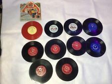Lot (10) vintage 1950s Old MacDonald, Spinner, Rocking Horse Children's Records picture