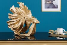 Design decorative figure fighting fish 35cm gold Betta fish sculpture picture