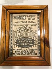 Antq Framed Newspaper Advertisement - Kerredge Theatre -The Daily Mining Gazette picture