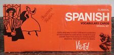 Vintage Vis-Ed Spanish Vocabulary Flash Cards Home School Learning picture
