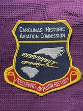 VINTAGE CAROLINA HISTORIC AVIATION COMMISSION~PRESERVING AVIATION HISTORY~PATCH picture