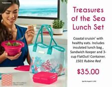 Tupperware Treasures Of The Sea Lunch Set 2018 New Old Stock picture