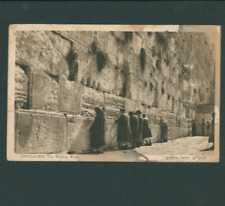 Vintage postcard picture of western wall in Jerusalem 1929 printed in Italy picture