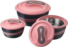 Insulated Casserole Dish with Lid 3 pc. Set 2.6/2/1qt.Hot Pot Food Warmer/Cooler picture