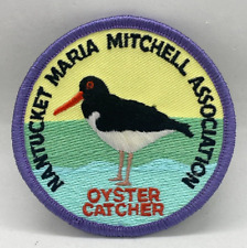 Nantucket Maria Mitchell Association Massachusetts Oyster Catcher Iron-On Patch picture