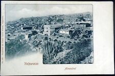 Ca. 1900 Postcard Bird’s-eye view of Valparaiso (Almendral Neighborhood) Chile picture