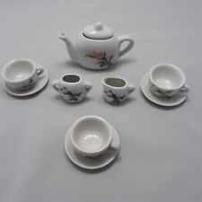 Miniature Porcelain Tea Set Flora Pink Pattern picture