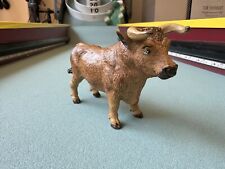 Safari Ltd Bull Figurine 1998 Male Cow Barn Educational Toy Farm Figure Horns picture