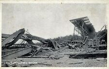 QUEBEC QC - Wreck Of Quebec Bridge Postcard picture