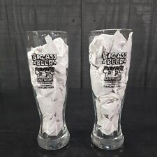 (2) Big Ass Beer Glasses Dicks Last Resort The Shame Of Cleveland Flats Dad Gift picture