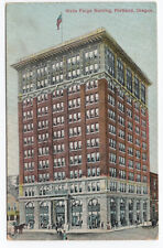 1910 era Wells Fargo Bldg., Portland, Oregon Postcard picture