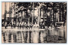 1945 End Of Trail Northwoods Dude Ranch Adirondacks Mts Lake Luzerne NY Postcard picture