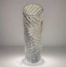 Vintage Atlantis Leaded Crystal Cylinder Vase.  With Tag. picture