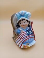 Vintage 4th of July  Fred Roberts Co. Betsy Ross Rocking Music Box Yankee Doodle picture