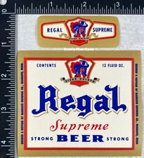 Regal Supreme Beer Label with neck- MINNESOTA picture