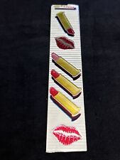 Vintage 80’s Cardesign Toots Foiled Sticker Strip - “Lipstick” - Rare picture