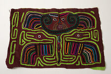 Peruvian Mola (P4R-4) Hand Stitched Textile (JSF6) Snakes Birds Creature picture