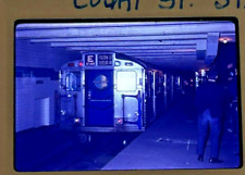 New York City Subway IND R34 Car @ Fulton Court St c.1967 35mm picture