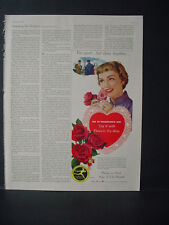 1956 FTD Florists Telegraph Delivery Valentine's Day Flower VTG Print Ad 10753 picture