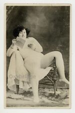 Female Prostitute 1910 Antique Brothel Sex Worker Real Photo Postcard RPPC 13251 picture